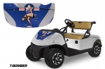 EZ Go Freedom RXV Golf Cart Hood Graphics Kit Sticker Wrap 2015+