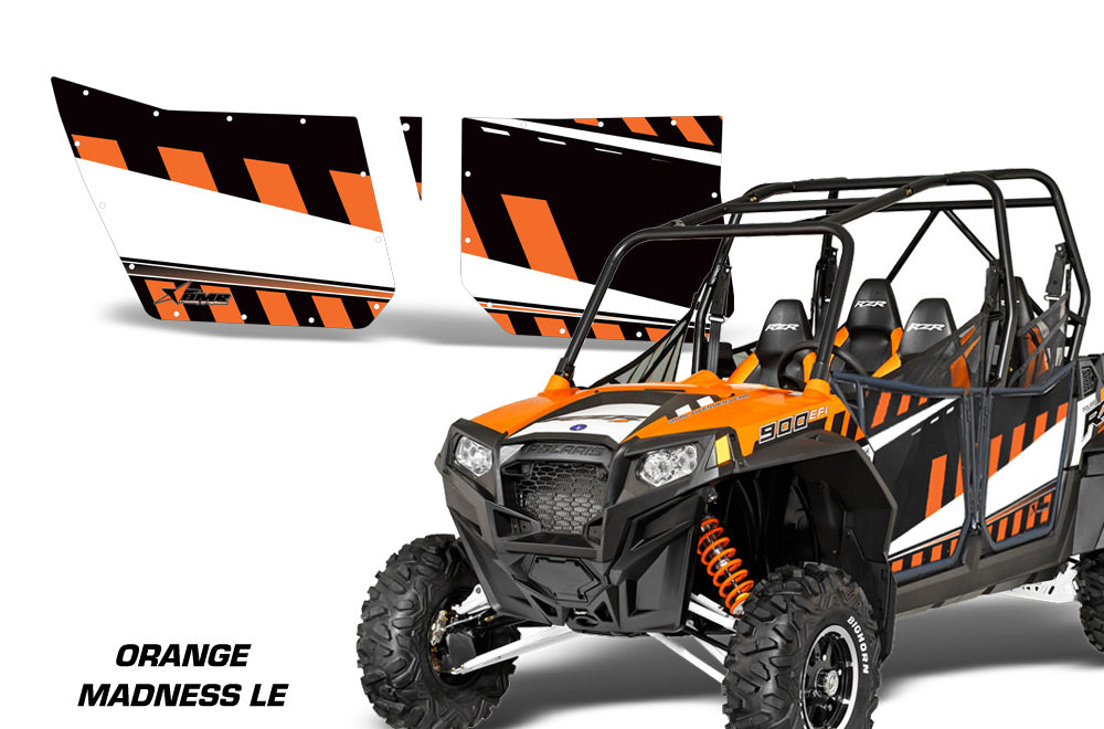 AMR Racing Door Graphics Kit for Polaris RZR4 900, 900xp, 2011,2012 ...