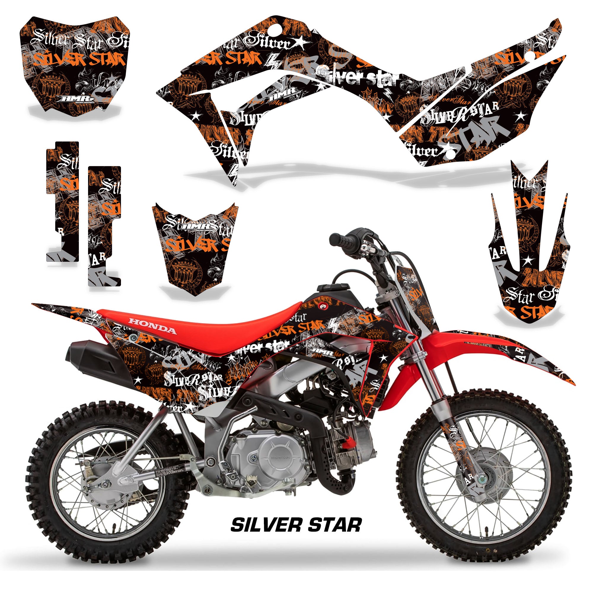 Honda CRF110 F Motocross Graphic Kit 2019-2025