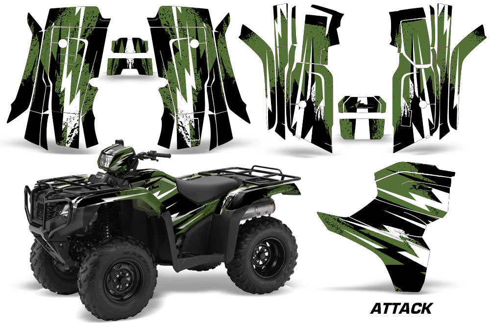 WD Vinyl Decal Graphics Kit For Honda TRX680 Rincon 2006-2018 – ATV Quad Sticker Set, USA Made