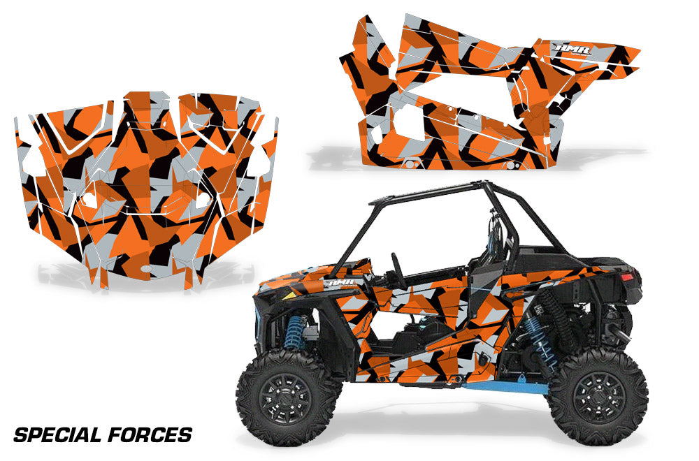 2019-2021 Polaris RZR Turbo/Turbo S 2 Door  Graphic Wrap Kit