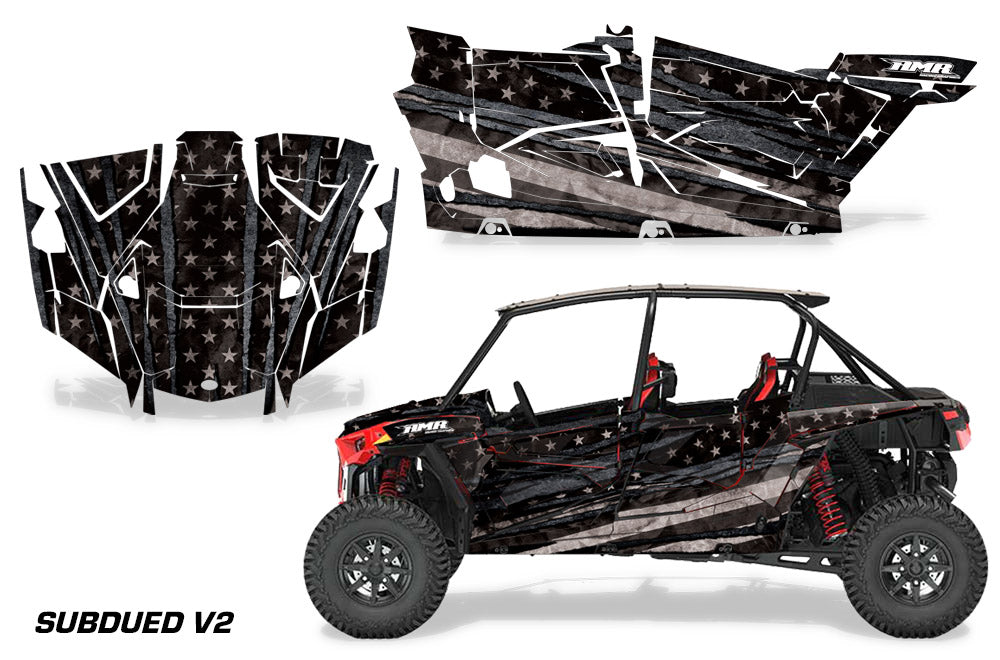 2019-2021 Polaris RZR Turbo/Turbo S 4 Door UTV Graphic Wrap Kit