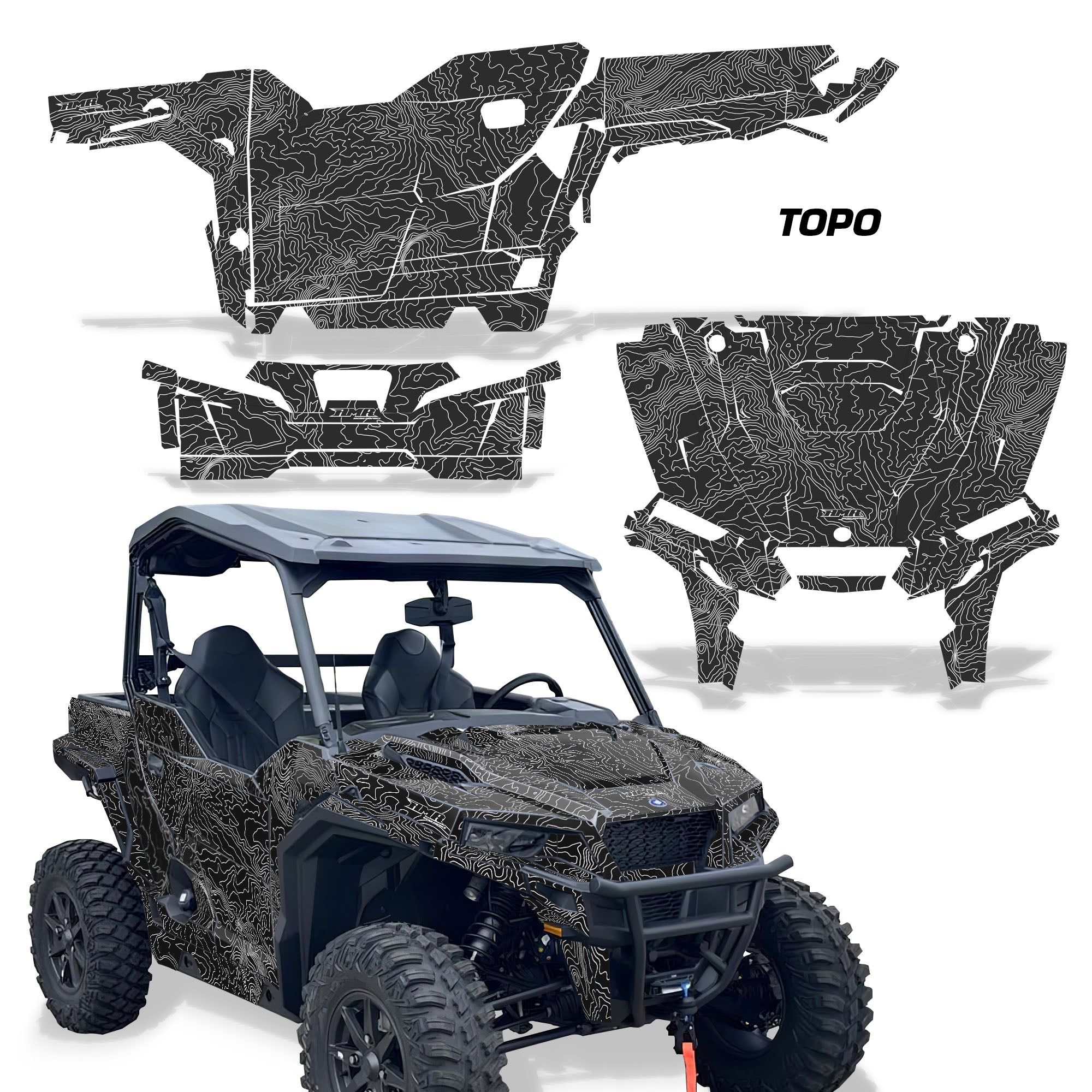 Polaris General SXS 2 Door UTV Wrap Graphic Kit 2023-2026