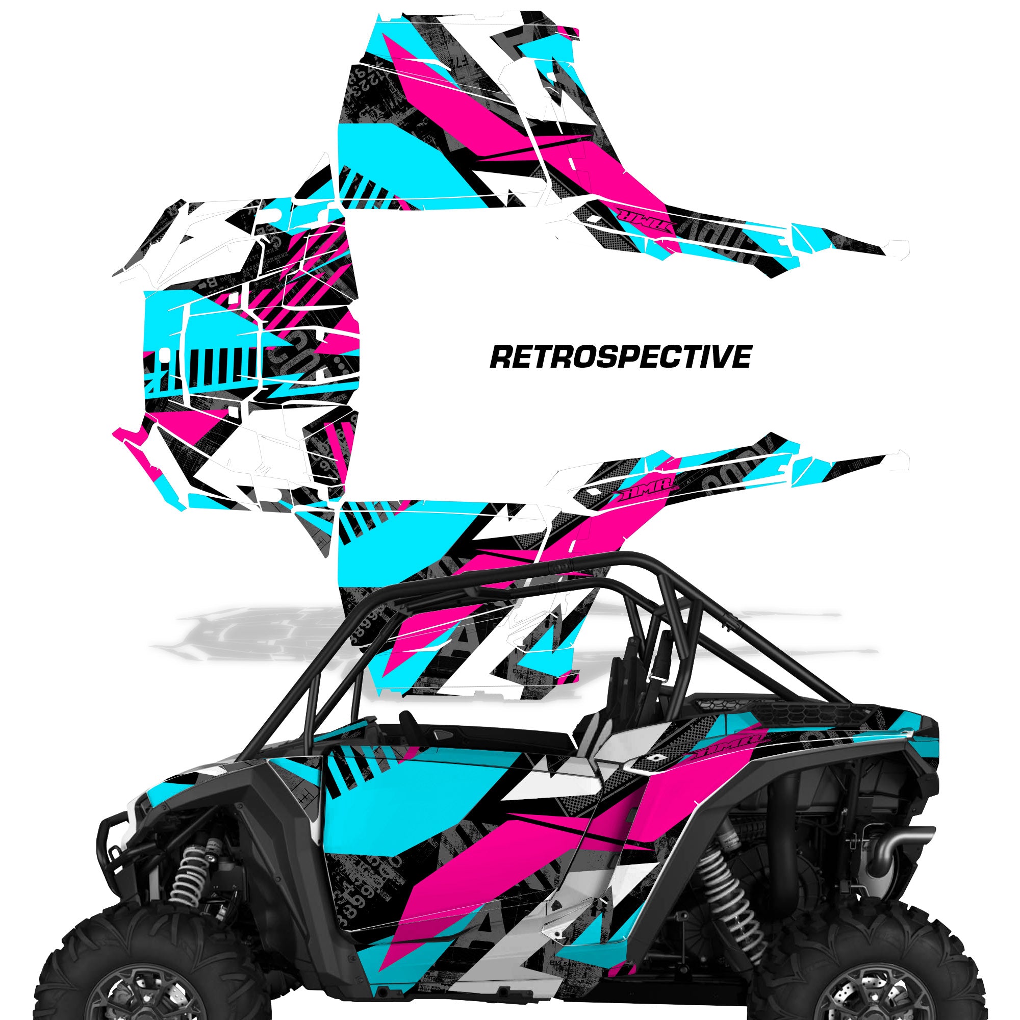 2024-2025 Polaris RZR 1000 XP 2 Door Graphic Wrap Kit