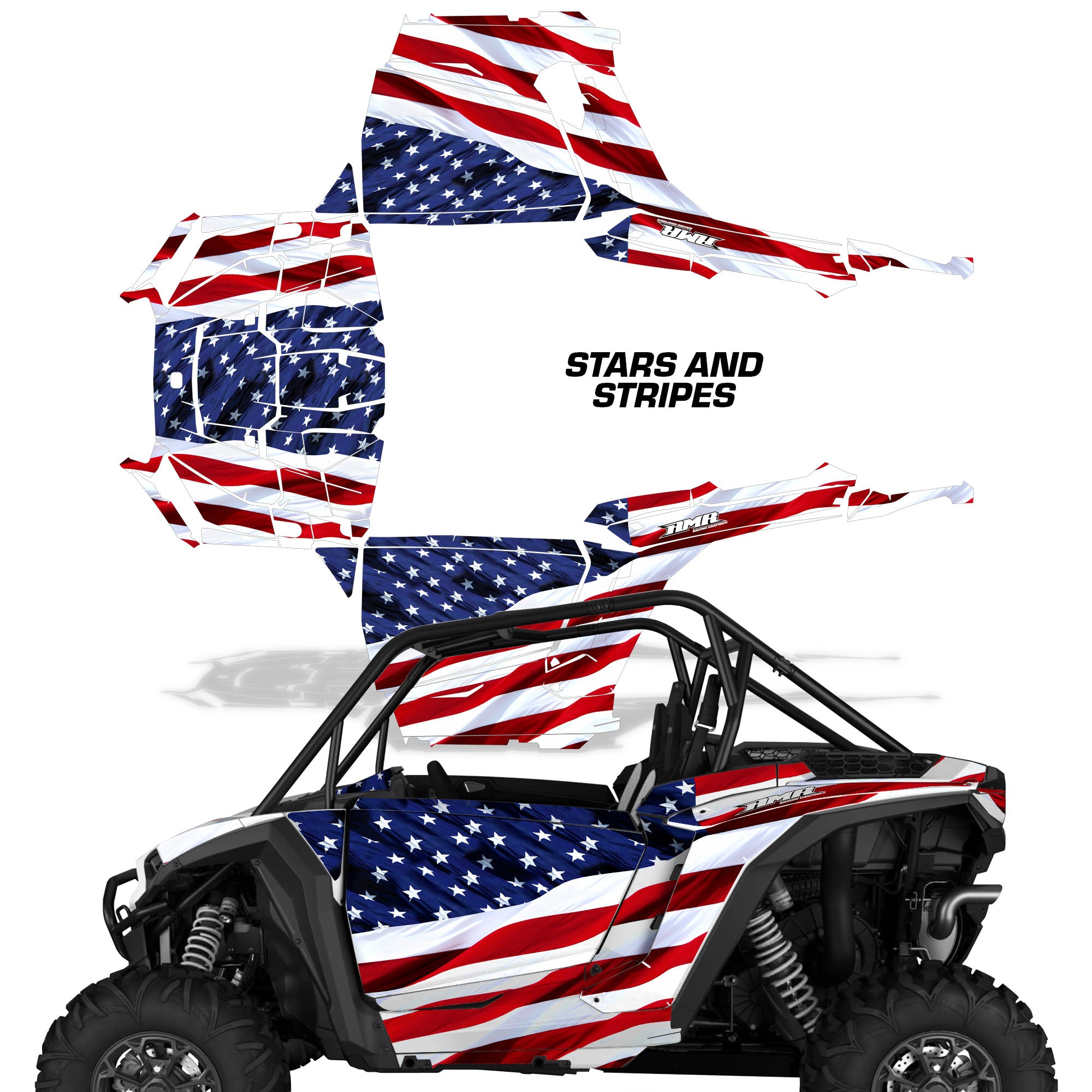 2024-2025 Polaris RZR 1000 XP 2 Door Graphic Wrap Kit