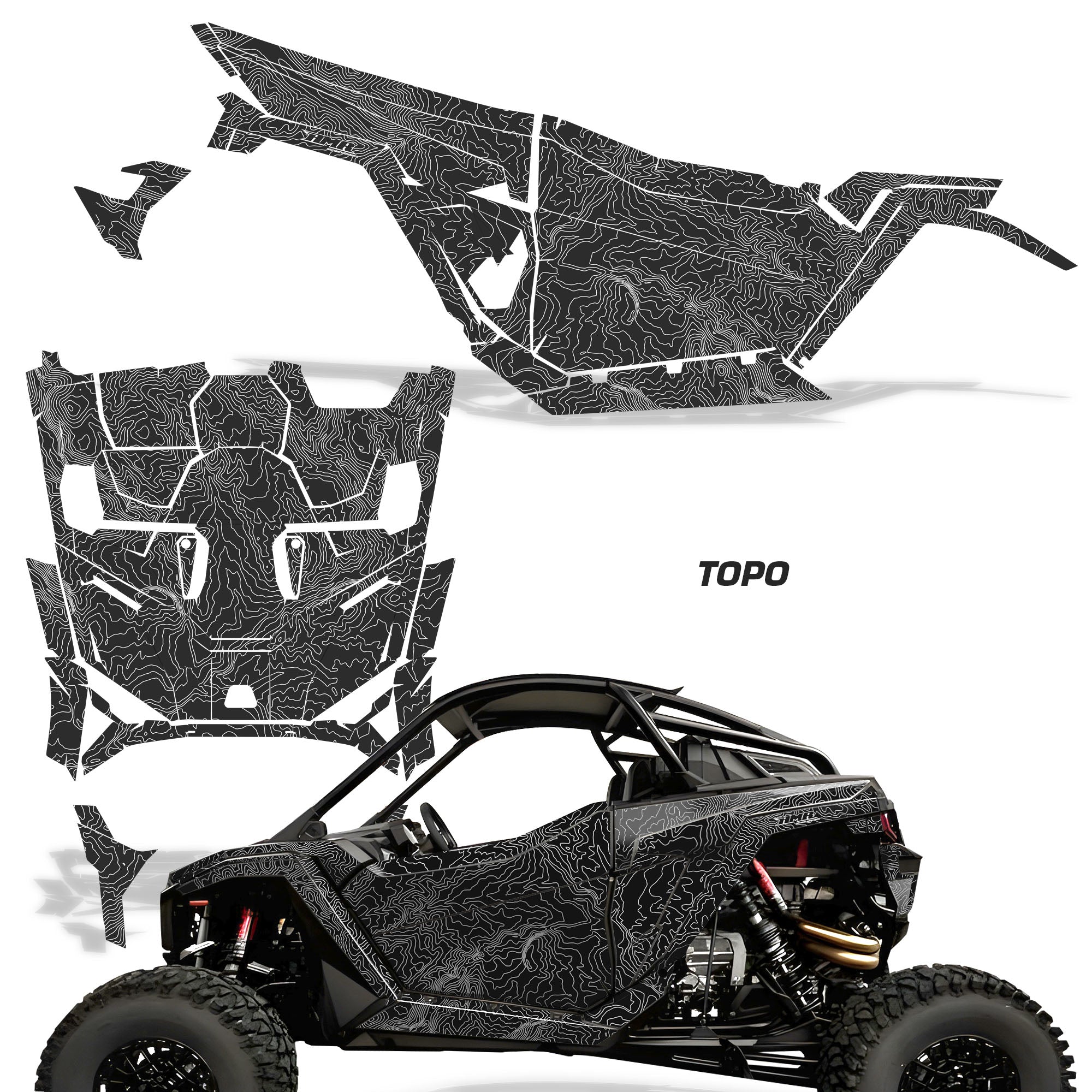 2025-2026 POLARIS RZR PRO R & PRO S & PRO XP 2DR UTV Graphics Kit