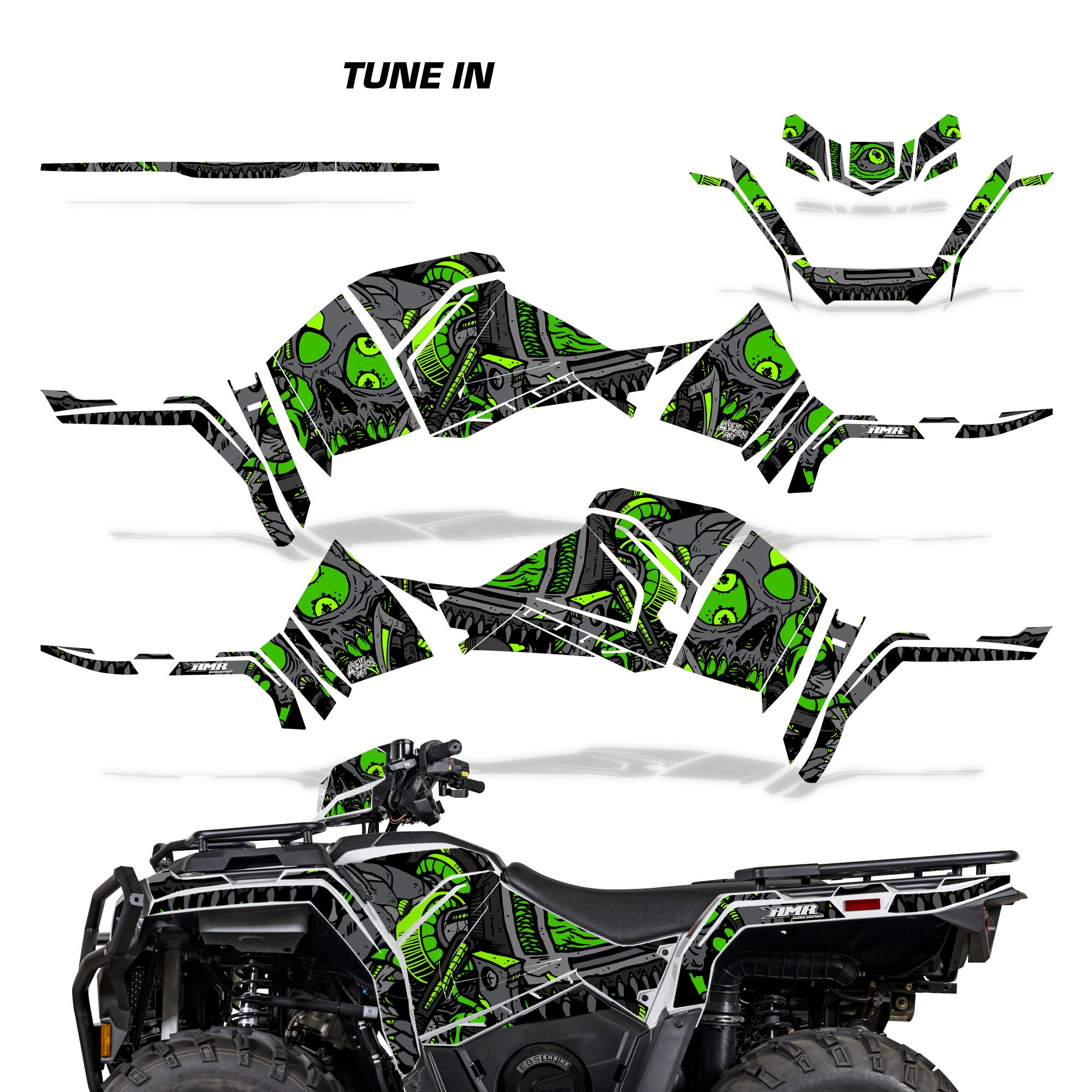 MAQUAD様用 プロモーションカード 2022-2025 Polaris Sportsman ATV Wrap 570 ATV Quad Graphic Kit by