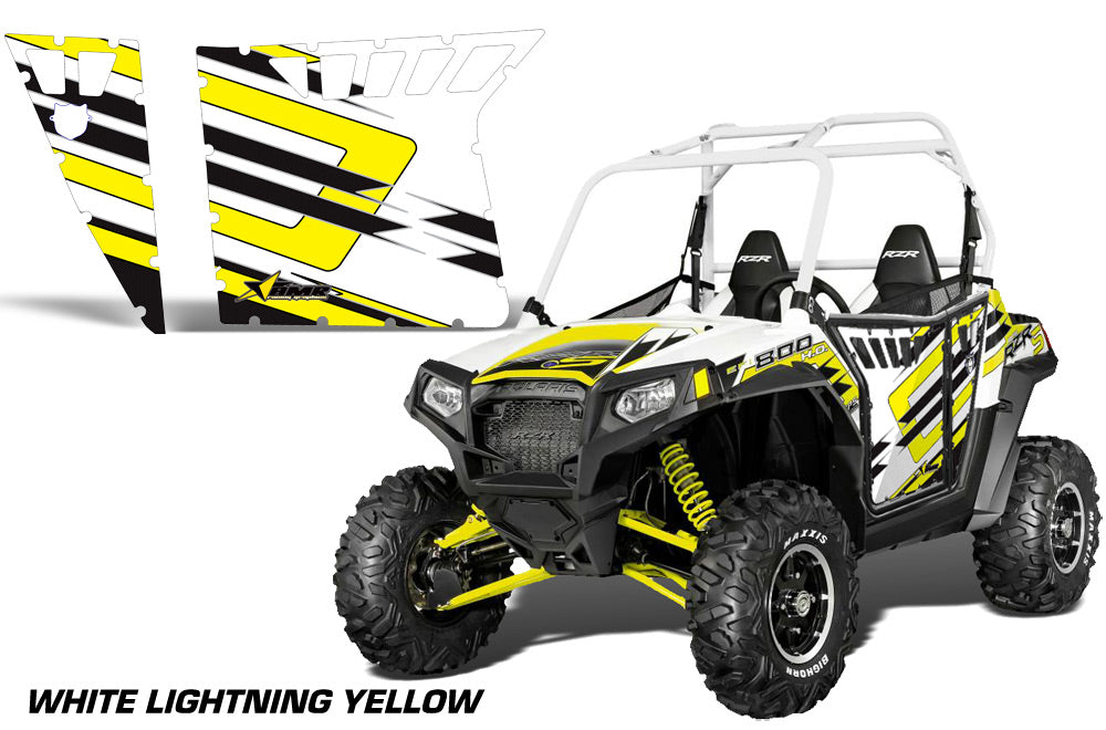AMR Racing Door Graphics Kit for Polaris RZR 800, 2007,2008,2009,2010 ...