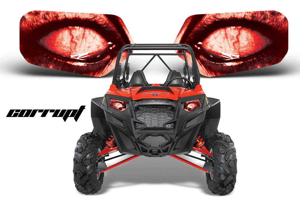 Head Light Eye Graphics for Polaris RZR 170/570/800/900 2008-2014, 7 Designs to Choose!