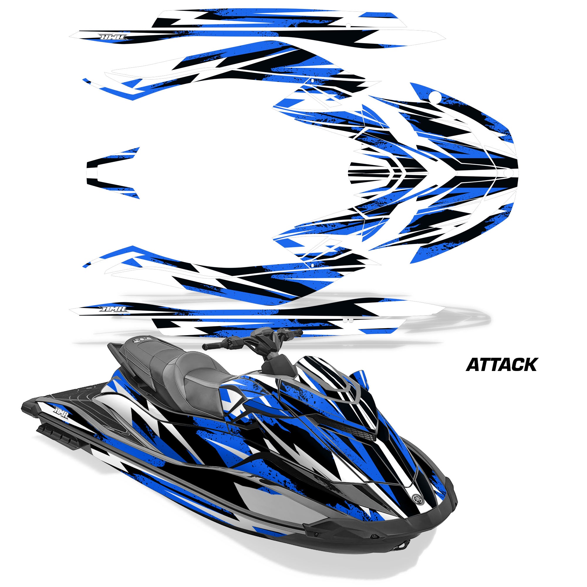 Yamaha WaveRunner GP 1800R Jet Ski Graphic Wrap Kit 2021-2026