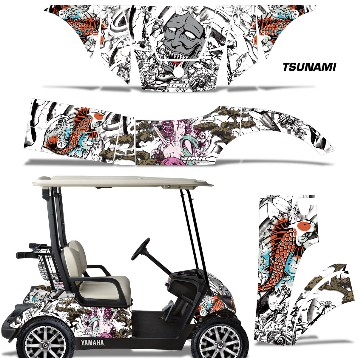 Golf Cart Graphic Kits – AMR Racing