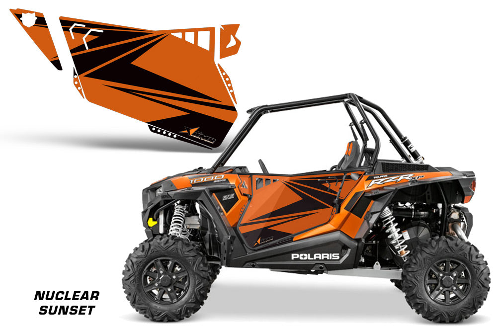 AMR Racing Door Graphics Kit for Polaris RZR 1000, 1000xp, 2013,2014 ...