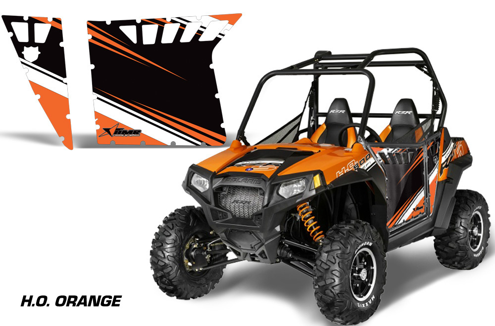 AMR Racing Door Graphics Kit for Polaris RZR 800, 2007,2008,2009,2010 ...