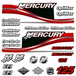 Mercury Four 4 Stroke Decal Kit Outboard Engine Graphic